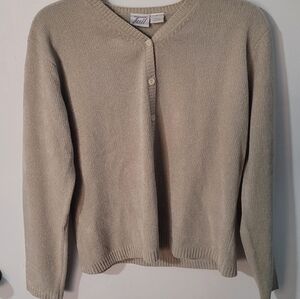 Tail Button Up Knit Cardigan Sweater women's M
